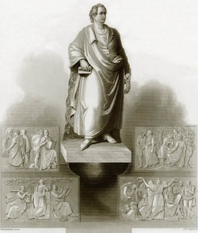 Goethe emlékműve alkotó: English School