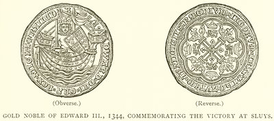 III. Edward arany nemese, 1344, a Sluys-i győzelem emlékére alkotó: English School