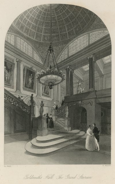 Ötvöscsarnok, a nagy lépcsőház alkotó: English School