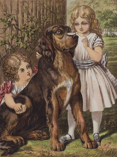 Good Dog Dash (színes litográfia) alkotó: English School