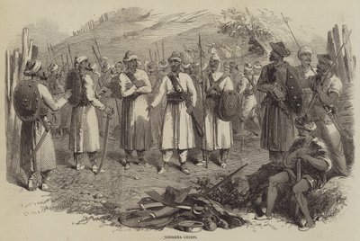 Goorkha Chiefs (metszet) alkotó: English School