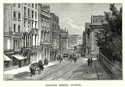 Grafton Street, Dublin (metszet) alkotó: English School