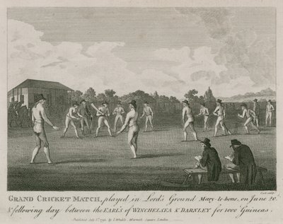 Nagy krikettmérkőzés a londoni Marylebone-i Lords Groundban alkotó: English School