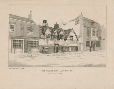 Gravel Pit Alms Houses, Notting Hill Gate, London alkotó: English School