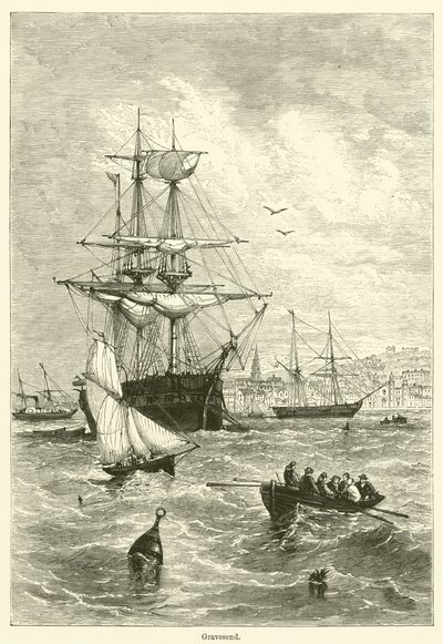 Gravesend (metszet) alkotó: English School