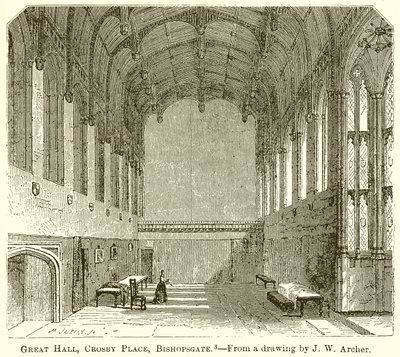 Nagyterem, Crosby Place, Bishopsgate alkotó: English School