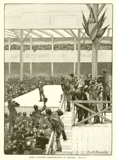 Nagy Unionista demonstráció Belfastban, 1890 alkotó: English School