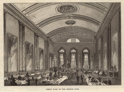 A Temple Club nagyterme, London alkotó: English School