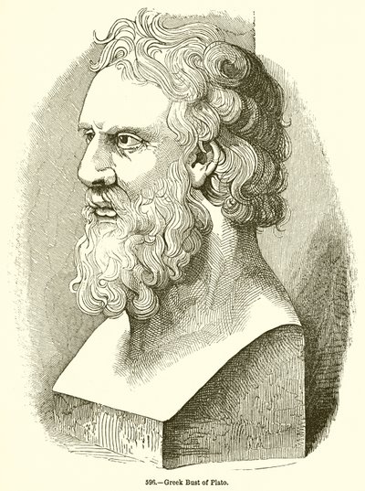 Platón görög mellszobra alkotó: English School