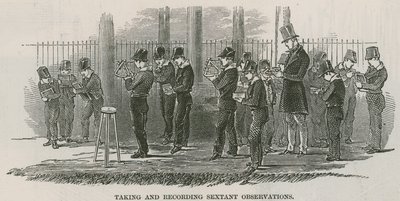 Greenwich Royal Hospital Schools; Szextáns megfigyelések felvétele és rögzítése alkotó: English School