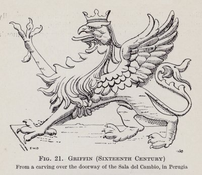 Griffin, tizenhatodik század (litho) alkotó: English School
