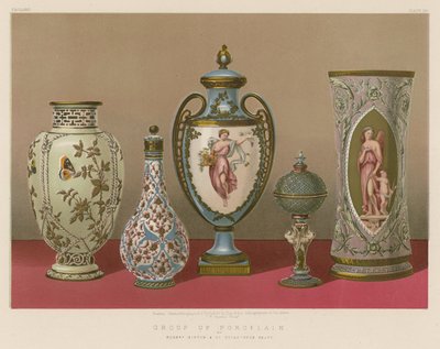 Porceláncsoport, Minton és társai, Stoke-upon-Trent alkotó: English School