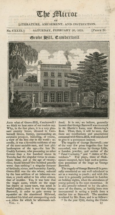 Grove Hill Camberwellben alkotó: English School