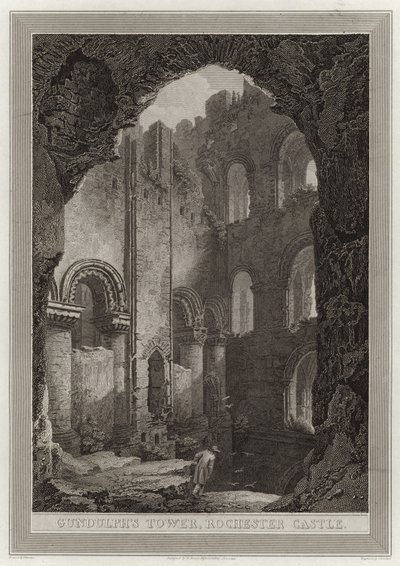 Gundulphs Tower, Rochester Castle alkotó: English School