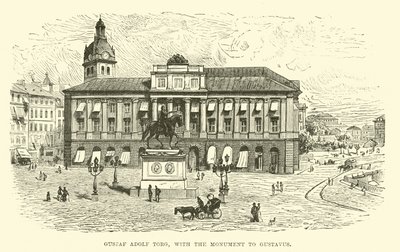 Gustaf Adolf Torg, Gustavus emlékművével alkotó: English School