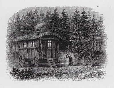 Cigánykaraván (metszet) alkotó: English School