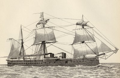 HMS Alexandra, a „The National Encyclopaedia”-ból, William Mackenzie, London, 19. század vége alkotó: English School