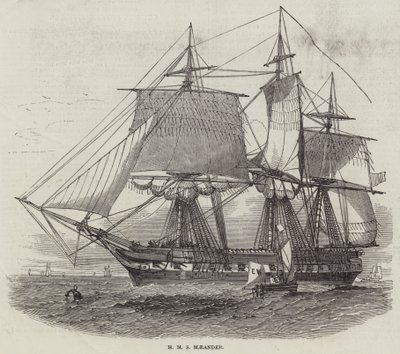 HMS Maeander (metszet) alkotó: English School