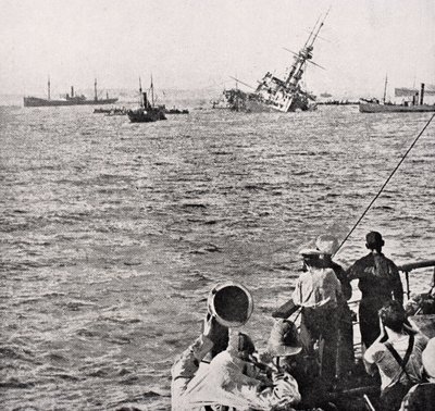 A HMS Majestic elsüllyedése 1915. május 27-én, a 