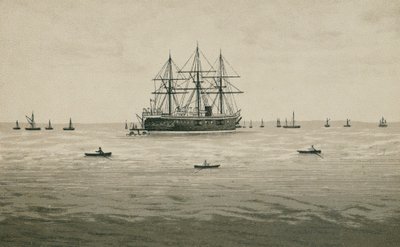 HMS Penelope (litográfia) alkotó: English School
