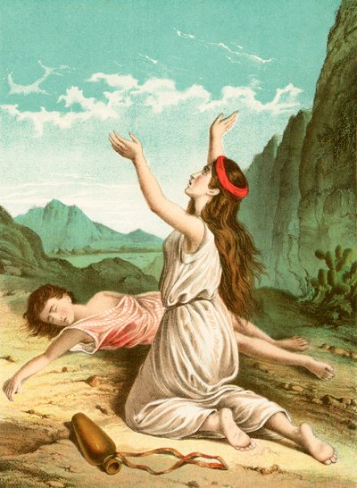 Hágár és Izmael alkotó: English School