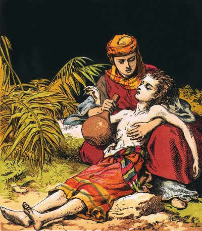 Hágár és Izmael. alkotó: English School
