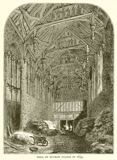 Az Eltham-palota terme 1835-ben alkotó: English School