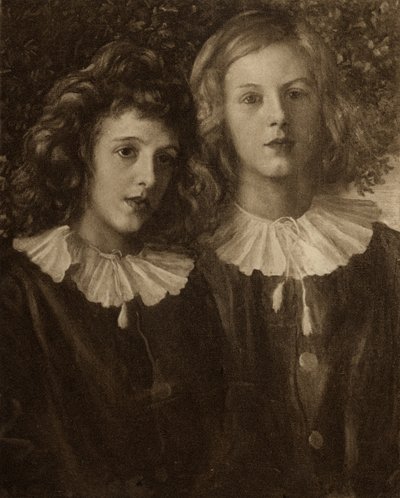 Hallam és Lionel Tennyson, Alfred Lord Tennyson fiai (1809-92) alkotó: English School