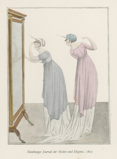 Hamburgi divat és elegancia folyóirat, 1802 alkotó: English School