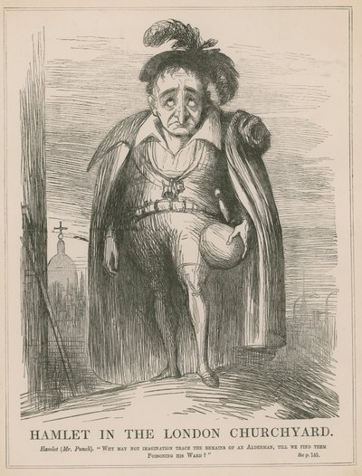 Hamlet a londoni templomkertben alkotó: English School