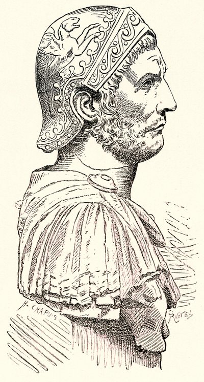 Hannibal, Victor Duruy Róma története című illusztrációja, 1884-ben (digitálisan javított kép) alkotó: English School