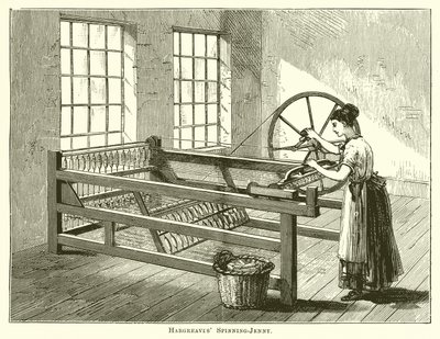 Hargreaves Spinning-Jenny alkotó: English School