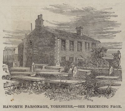 Haworth Parsonage, Yorkshire (metszet) alkotó: English School