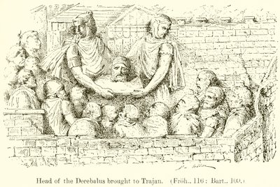 A Traianushoz hozott Decebalus fejét alkotó: English School