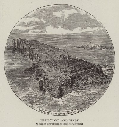 Helgoland és Sandy (metszet) alkotó: English School