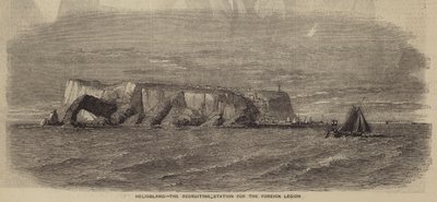 Helgoland, az Idegenlégió toborzóállomása (metszet) alkotó: English School