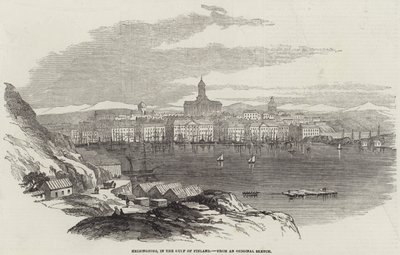 Helsingfors, a Finn-öbölben (metszet) alkotó: English School