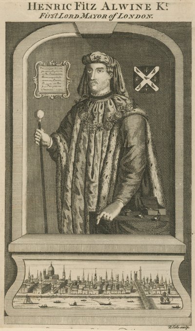 Henric Fitz Alwine, London első főpolgármestere alkotó: English School