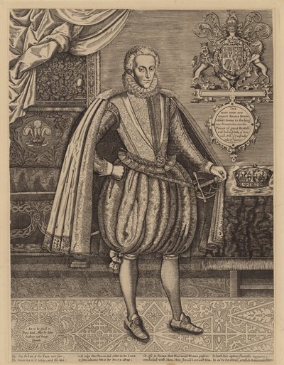 Henry Frederick, walesi herceg, I. Jakab király legidősebb fia (metszet) alkotó: English School