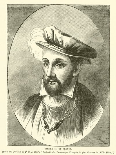 II. Henrik francia (metszet) alkotó: English School