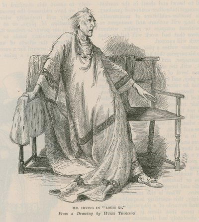 Henry Irving, színész, XI. Lajosban alkotó: English School
