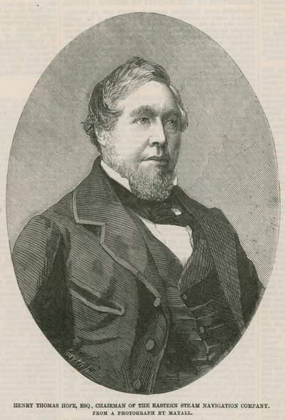 Henry Thomas Hope, az Eastern Steam Navigation Company elnöke alkotó: English School