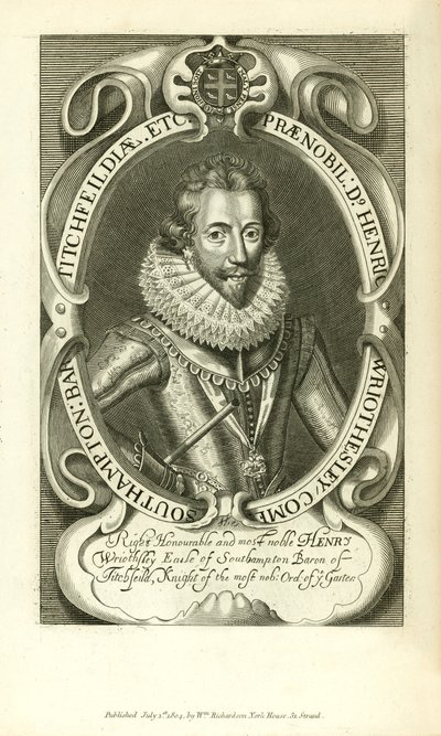 Henry Wriothsley, Southampton grófja alkotó: English School