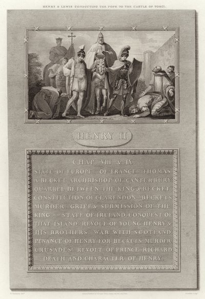 Henry és Lewis vezényli a pápát Torci kastélyába alkotó: English School