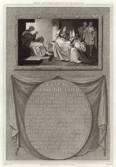 Harmadik Henrik válaszol a prelátusoknak alkotó: English School