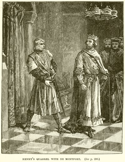 Henrys veszekedik De Montforttal alkotó: English School