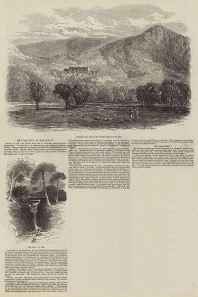Őfelsége Balmoralban (metszet) alkotó: English School