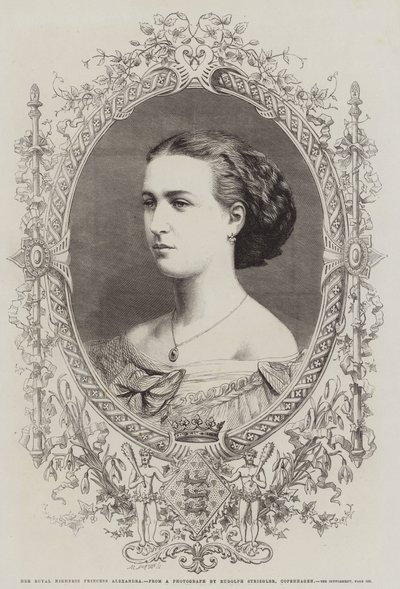 Ő Királyi Fensége Alexandra hercegnő (metszet) alkotó: English School