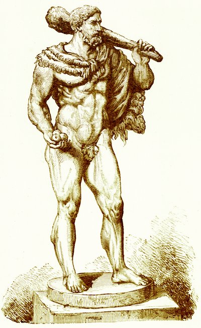 Hercules, Victor Duruy Róma története című illusztrációja, 1884-ben (digitálisan javított kép) alkotó: English School