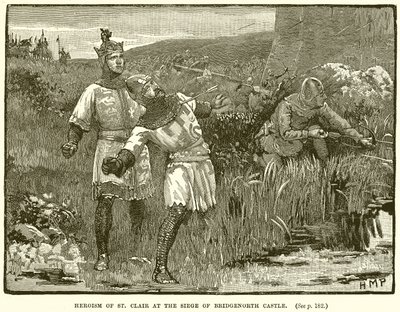 St. Clair hősiessége Bridgnorth kastély ostrománál alkotó: English School